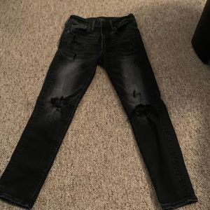 mens american eagle black jeans